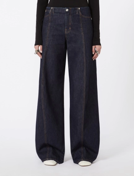 Oversized low-rise trousers - MIDNIGHTBLUE - Sportmax - 2