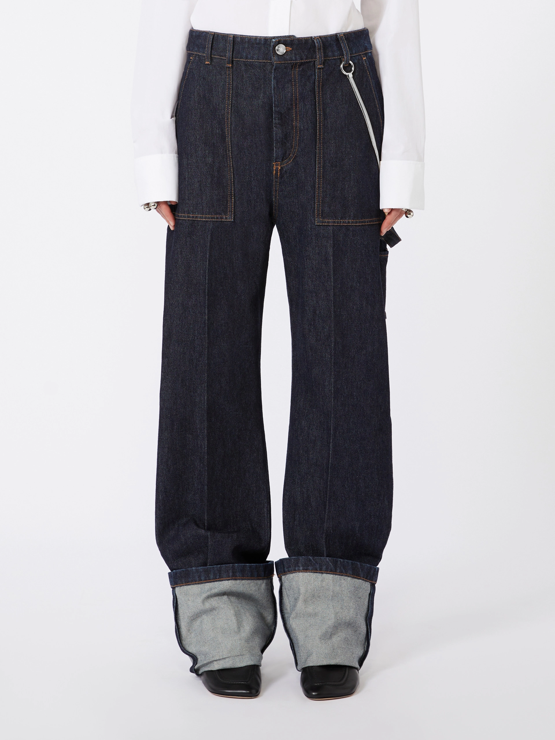 Denim con risvolto alto - BLU NOTTE - Sportmax - 2