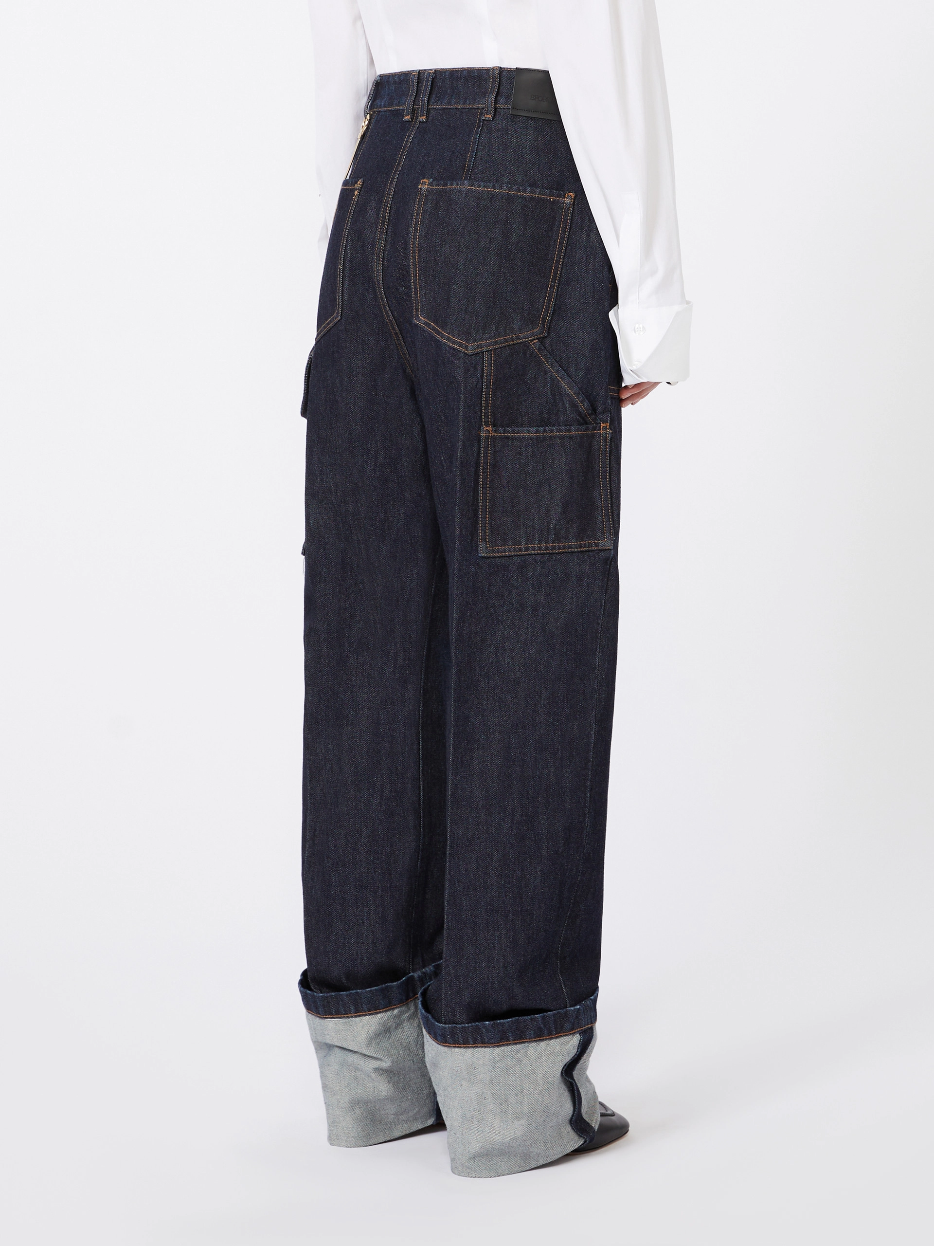 Denim con risvolto alto - BLU NOTTE - Sportmax - 3