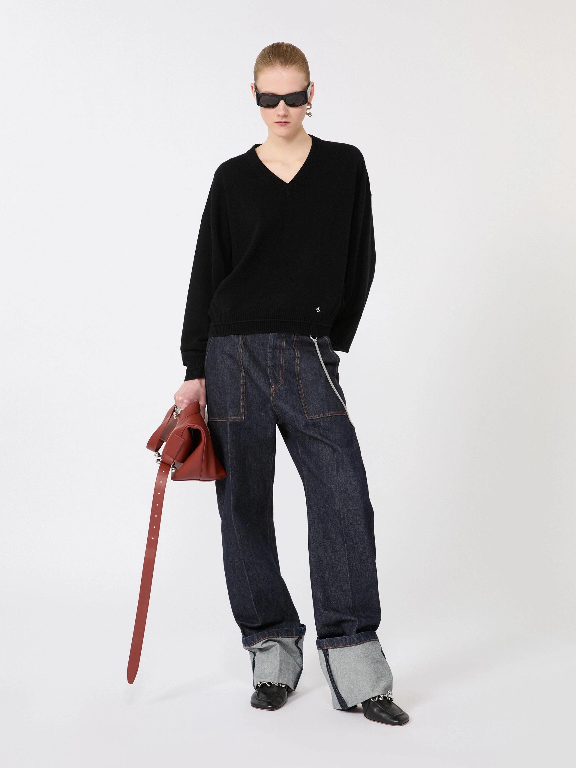 Denim con risvolto alto - BLU NOTTE - Sportmax