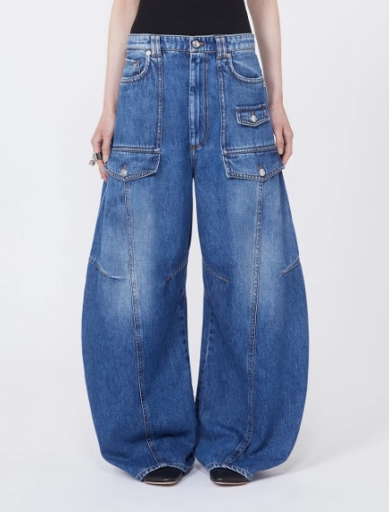 Pantalone cargo in denim - BLU NOTTE - Sportmax - 2