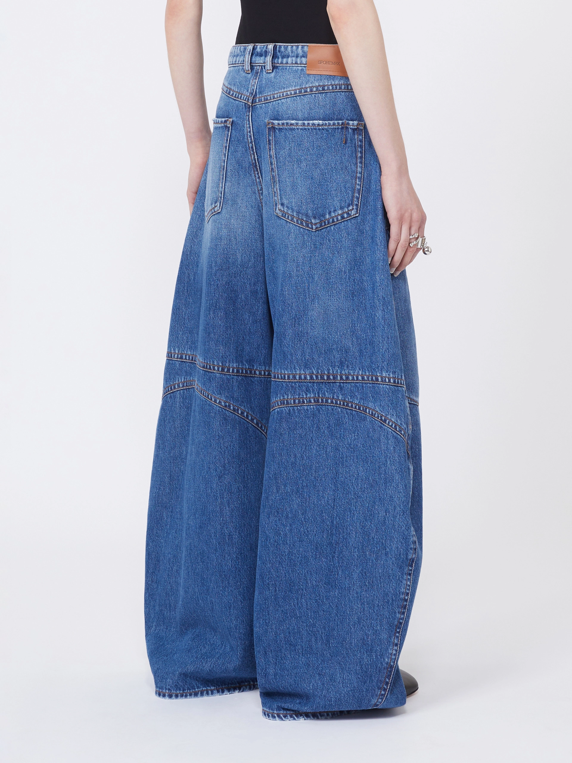 Pantalone cargo in denim - BLU NOTTE - Sportmax - 3