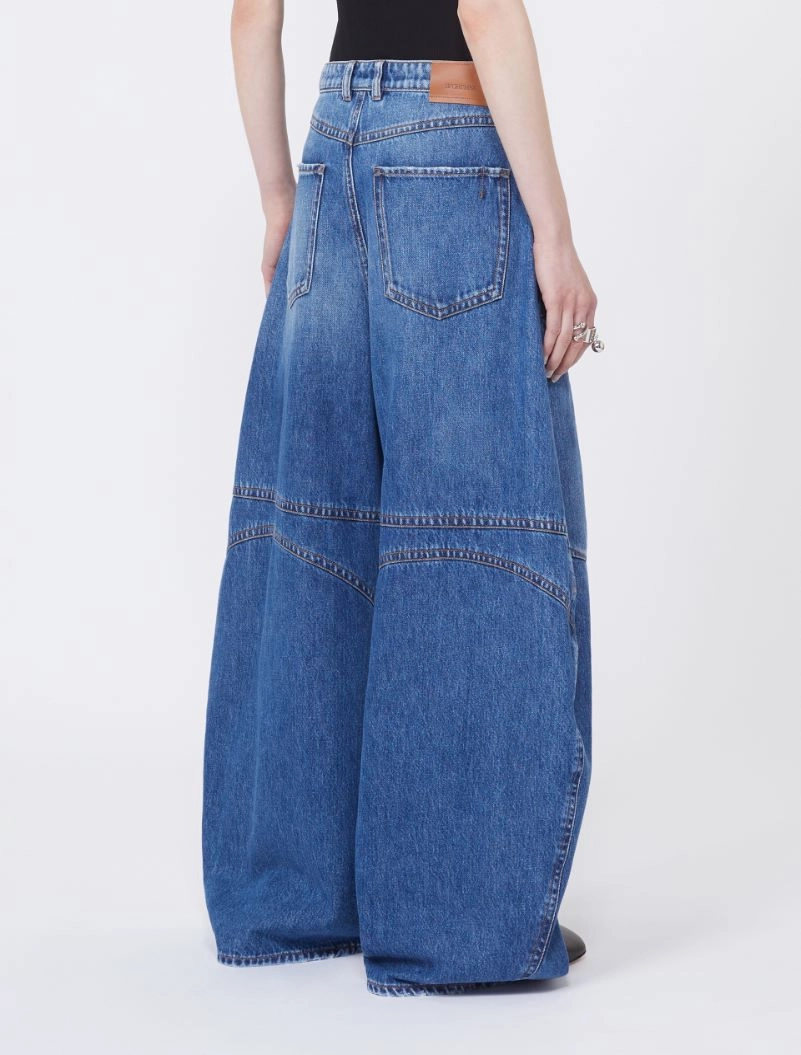 Denim cargo trousers - MIDNIGHTBLUE - Sportmax - 3