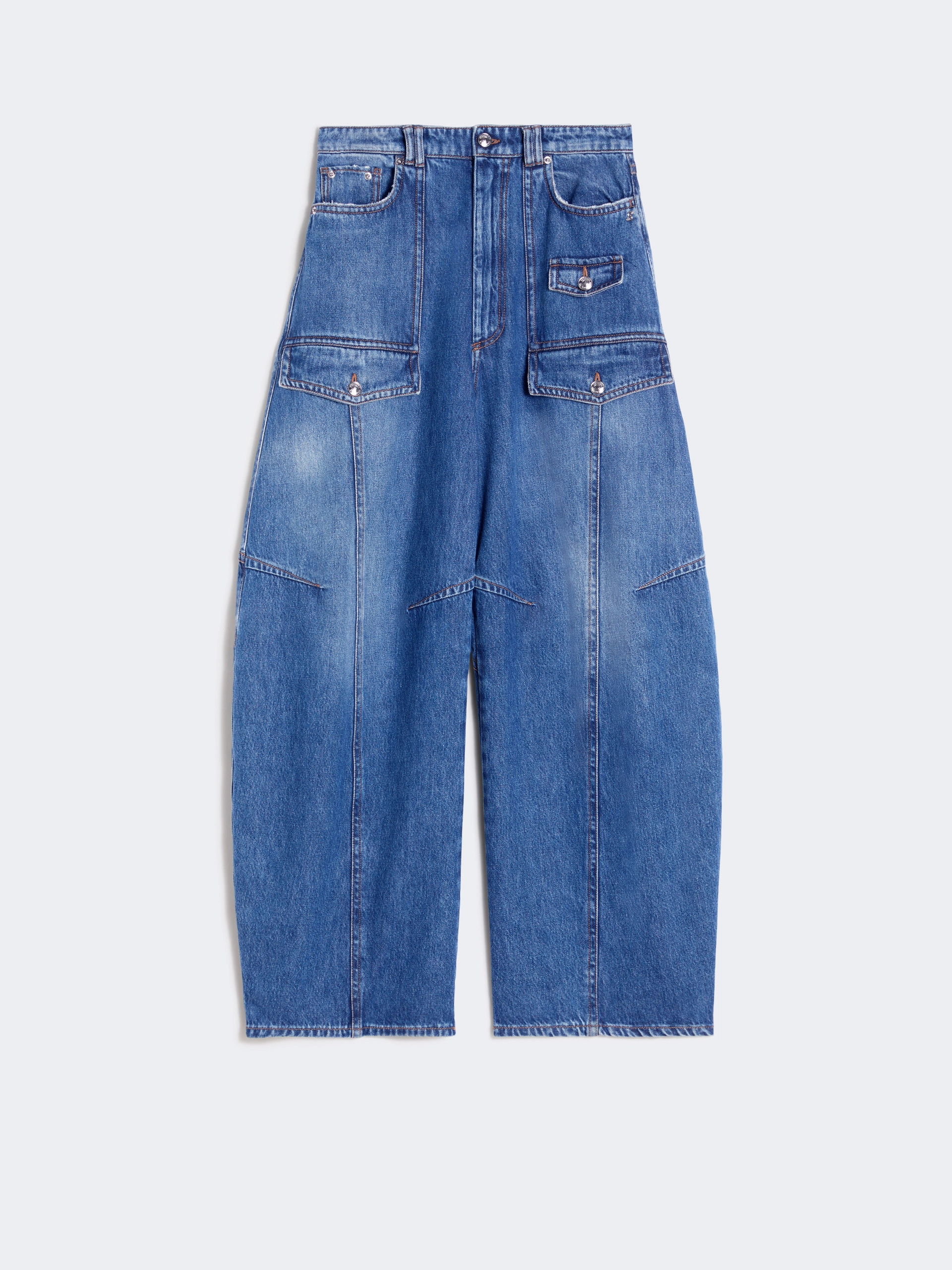Pantalone cargo in denim - BLU NOTTE - Sportmax - 5
