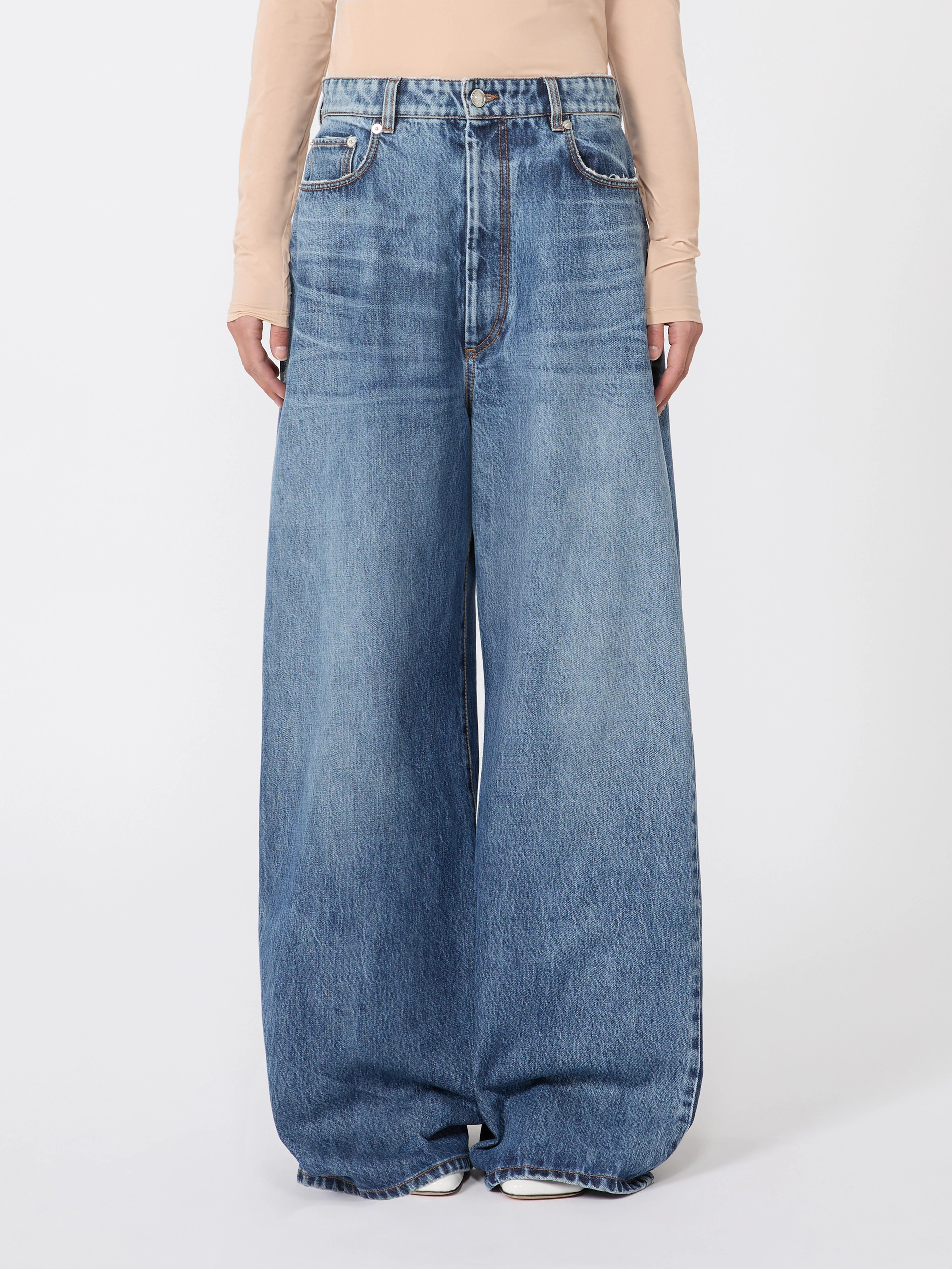 Oversized low-waisted jeans - MIDNIGHTBLUE - Sportmax - 2