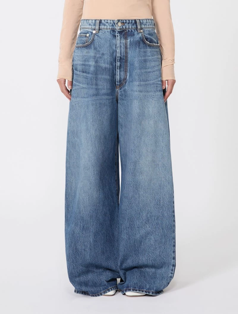 Oversized low-waisted jeans, midnightblue | Sportmax