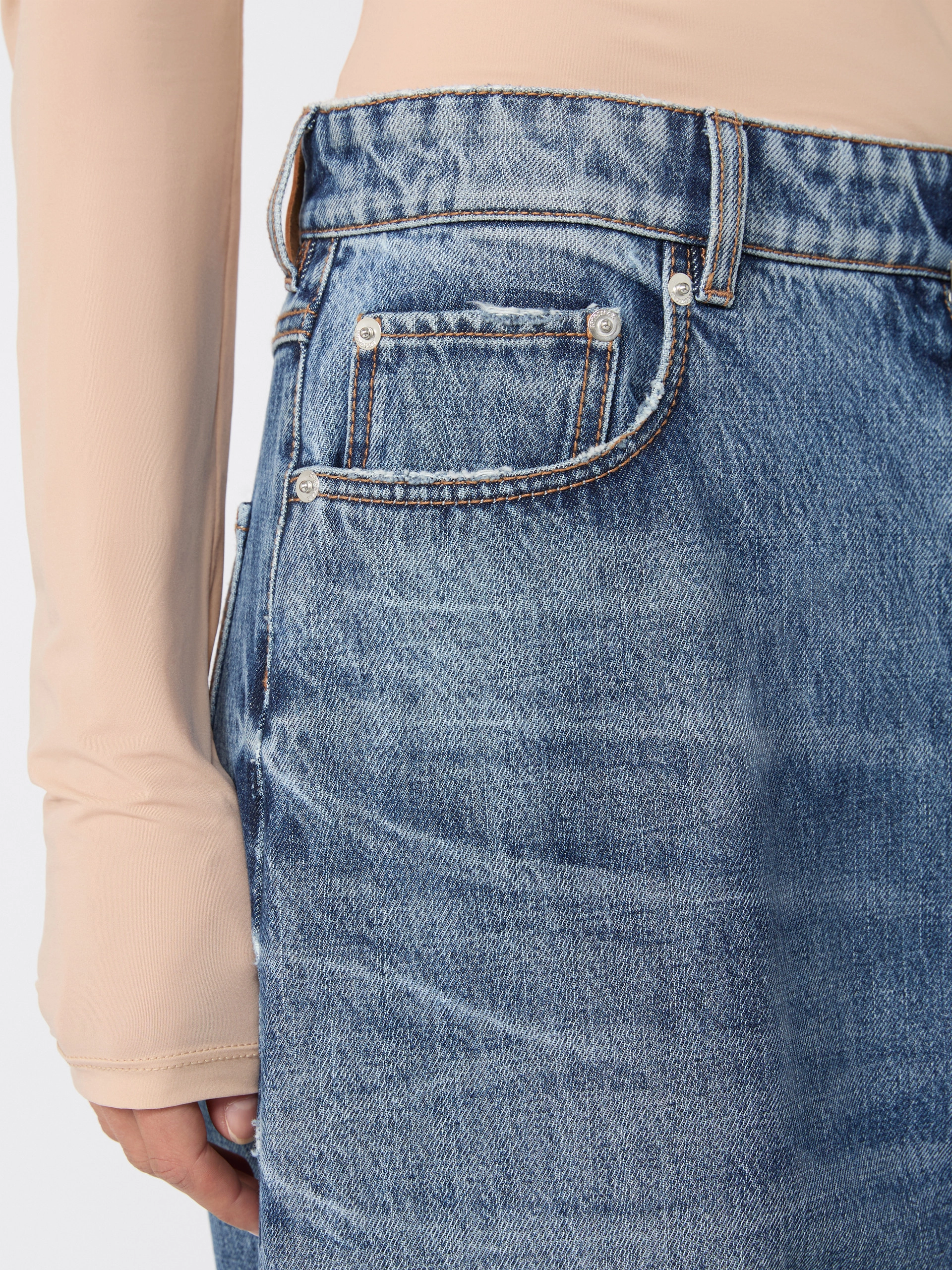 Oversized low-waisted jeans - MIDNIGHTBLUE - Sportmax - 4