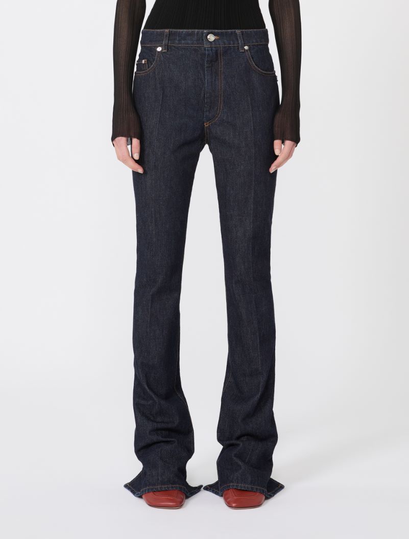 Slim-fit jeans with flared hems - MIDNIGHTBLUE - Sportmax - 2