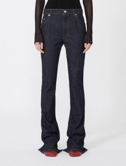 Slim-fit jeans with flared hems - MIDNIGHTBLUE - Sportmax - 2