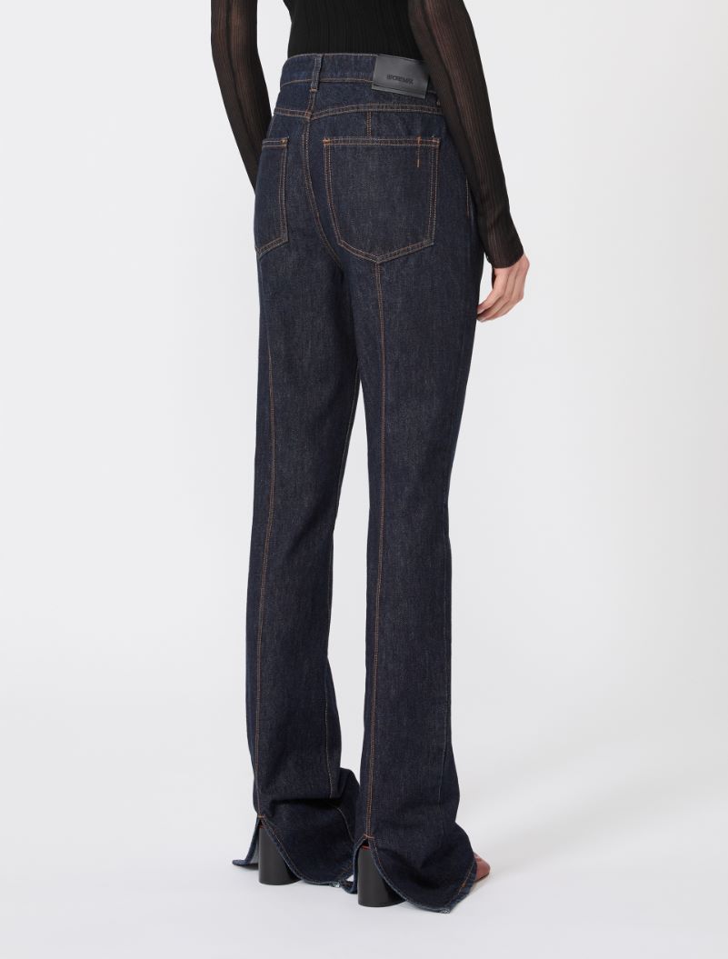 Slim-fit jeans with flared hems - MIDNIGHTBLUE - Sportmax - 3