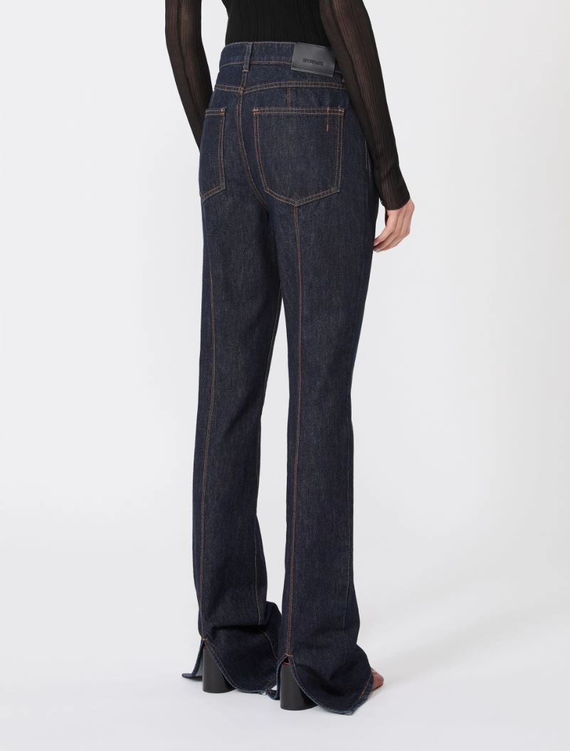 Slim-fit jeans with flared hems - MIDNIGHTBLUE - Sportmax - 3
