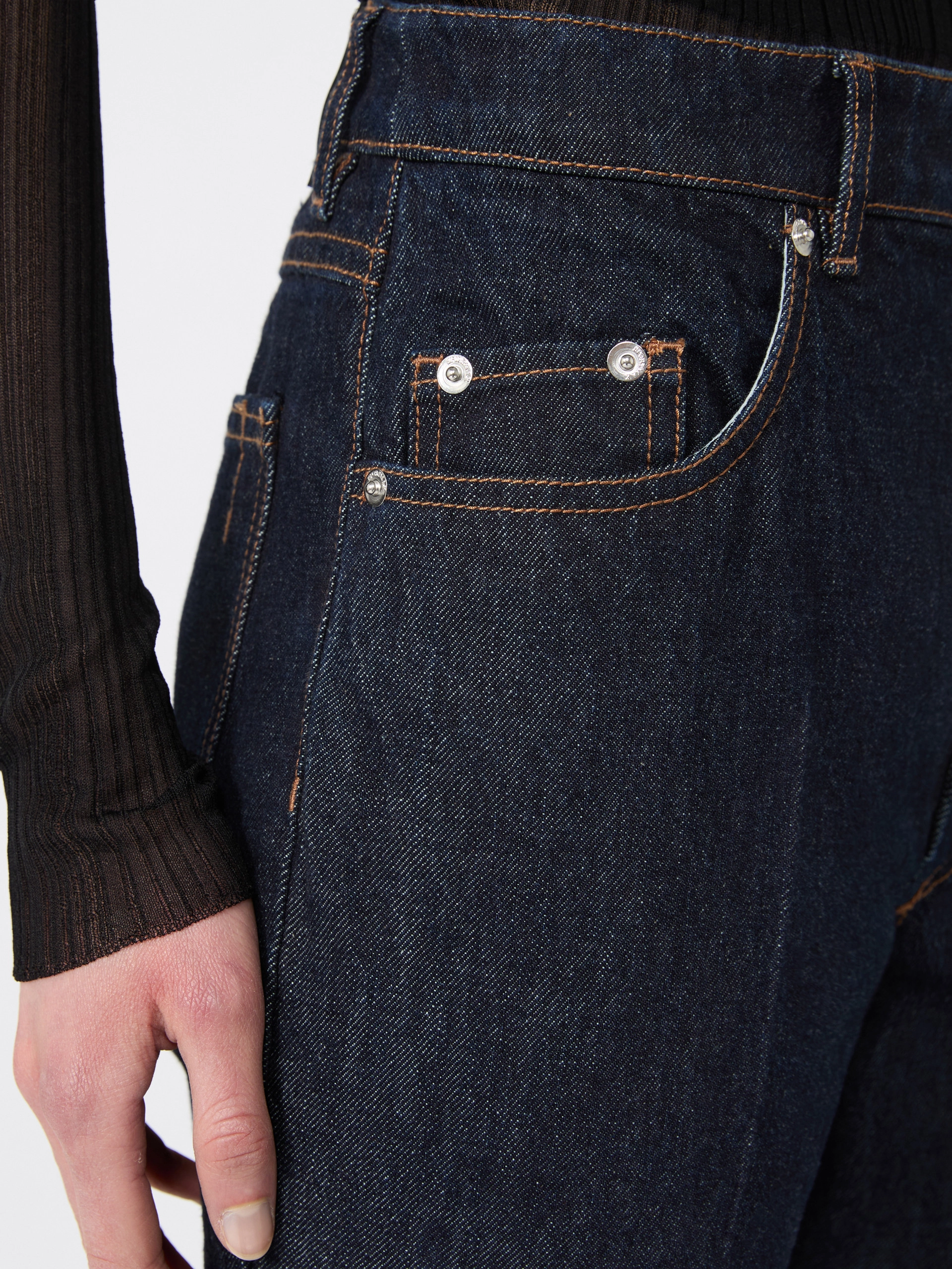 Slim-fit jeans with flared hems - MIDNIGHTBLUE - Sportmax - 4