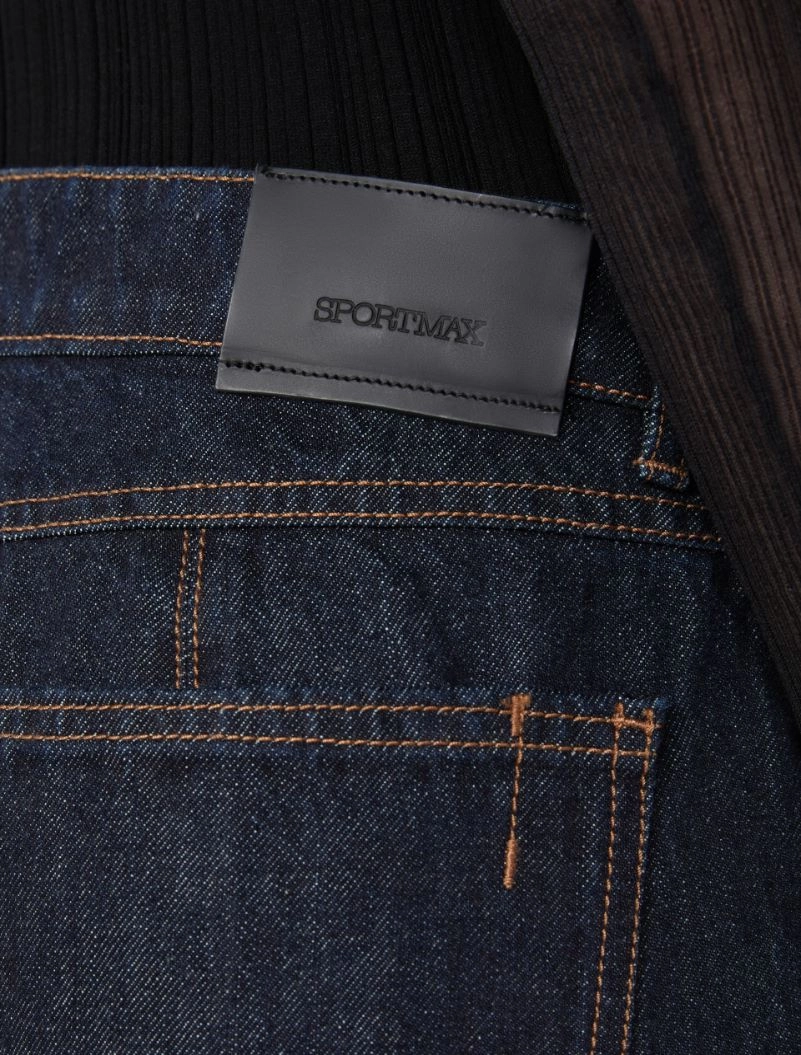 Slim-fit jeans with flared hems - MIDNIGHTBLUE - Sportmax - 5