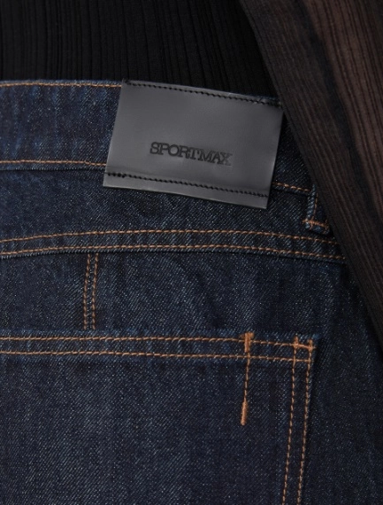 Slim-fit jeans with flared hems - MIDNIGHTBLUE - Sportmax - 5