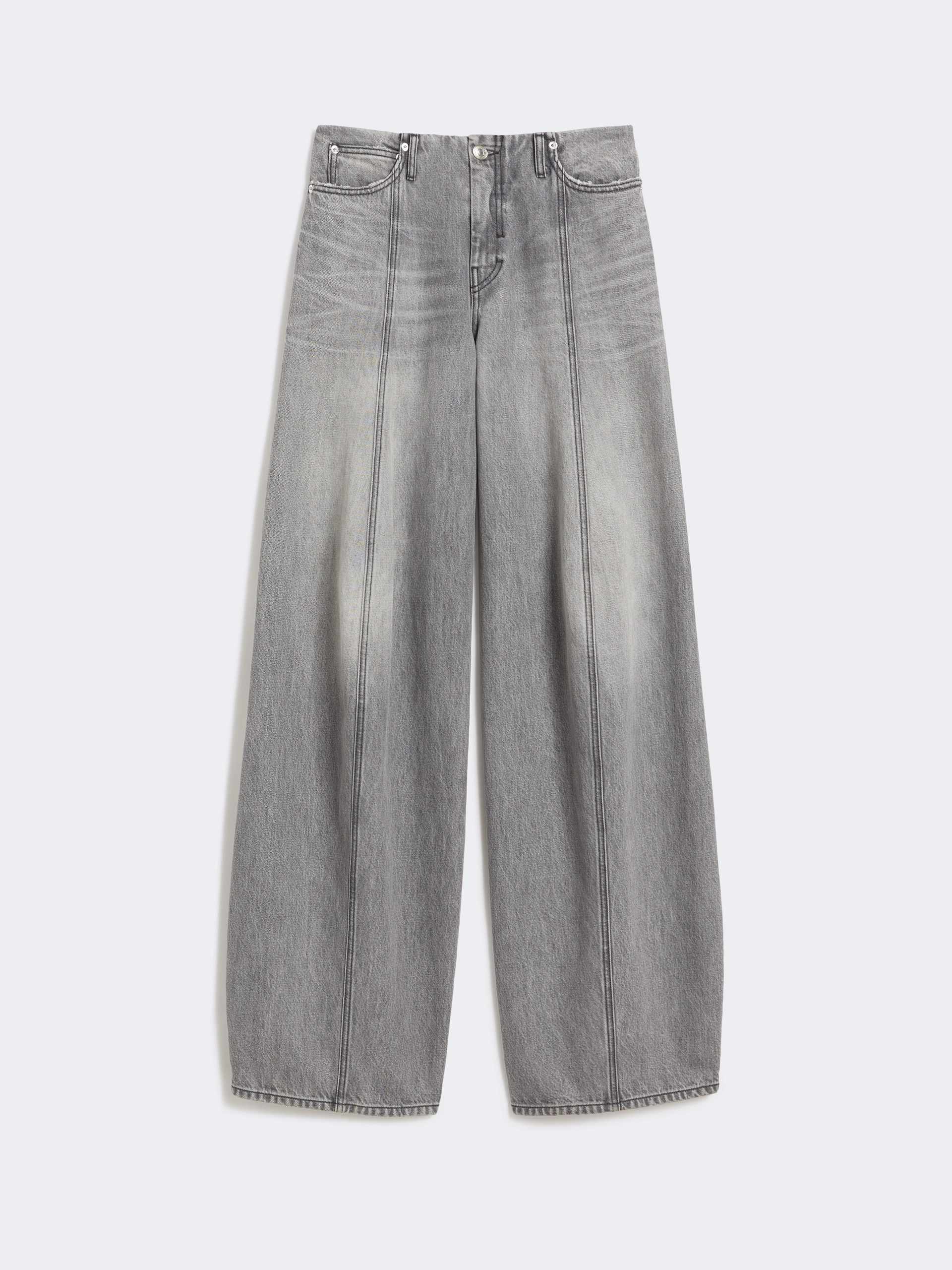 Oversized black denim trousers - BLACK - Sportmax - 4