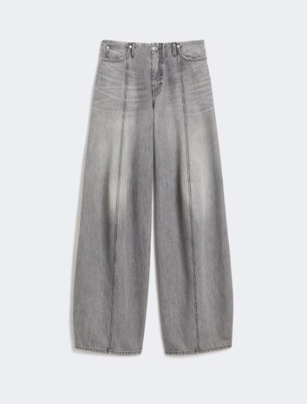 Oversized black denim trousers - BLACK - Sportmax