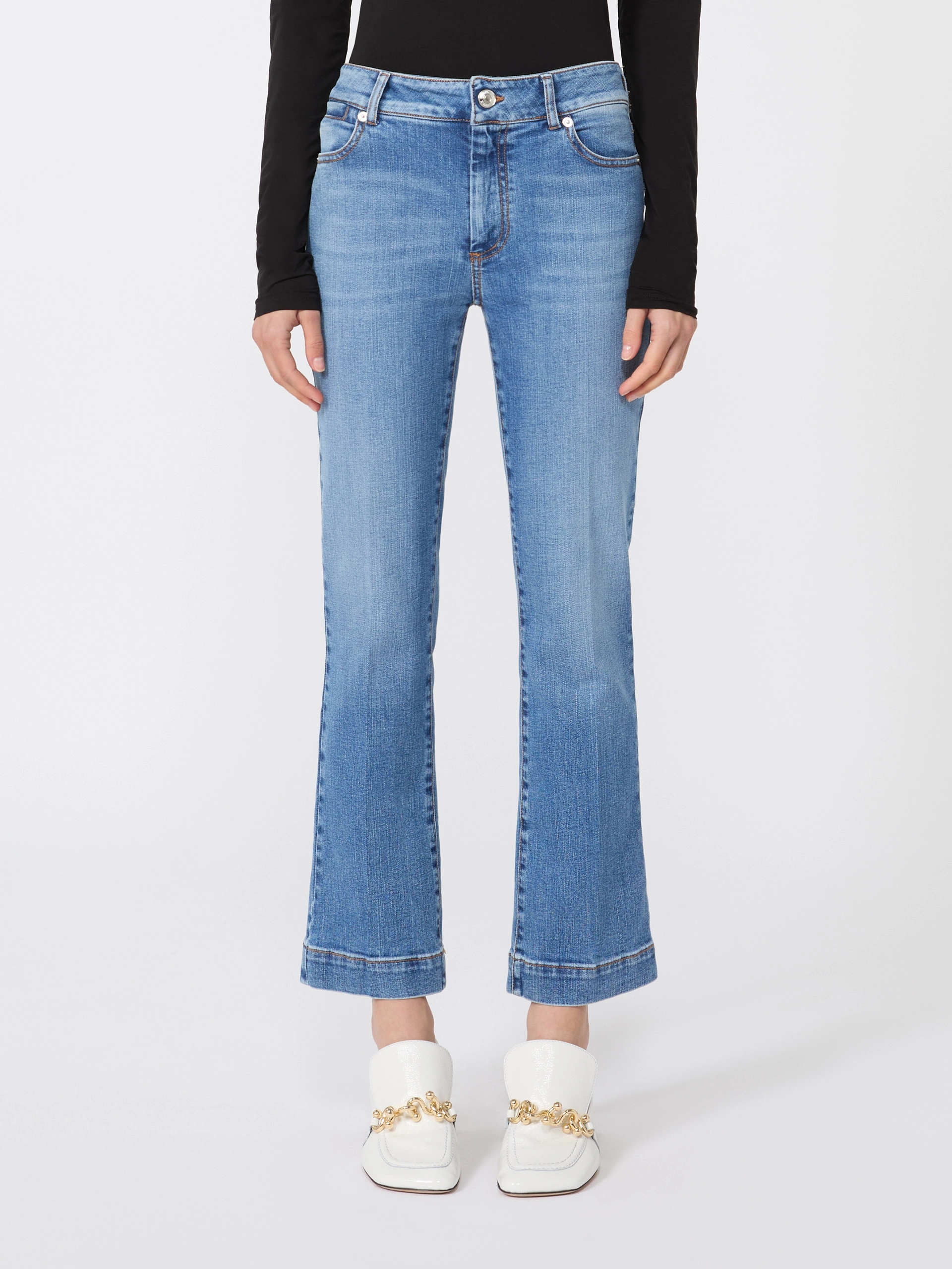 Perfect-fit low-rise mini flare trousers - ULTRAMARINE - Sportmax - 2