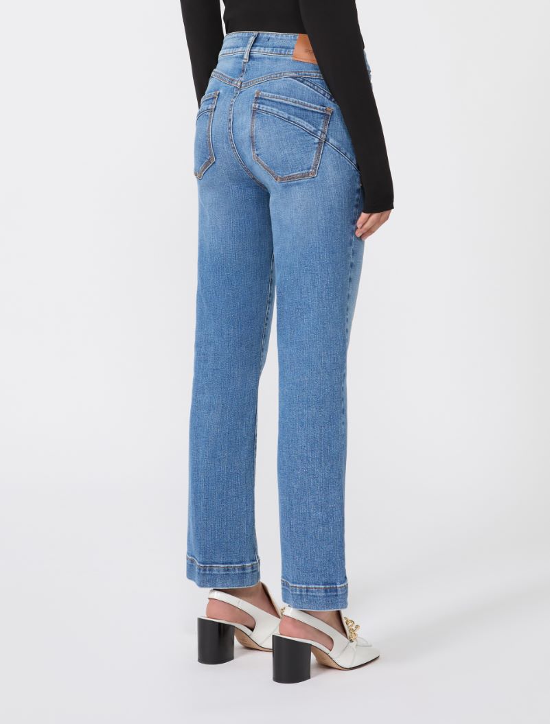 Perfect-fit low-rise mini flare trousers - ULTRAMARINE - Sportmax - 3