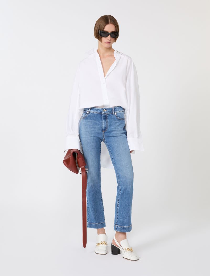 Perfect-fit low-rise mini flare trousers - ULTRAMARINE - Sportmax