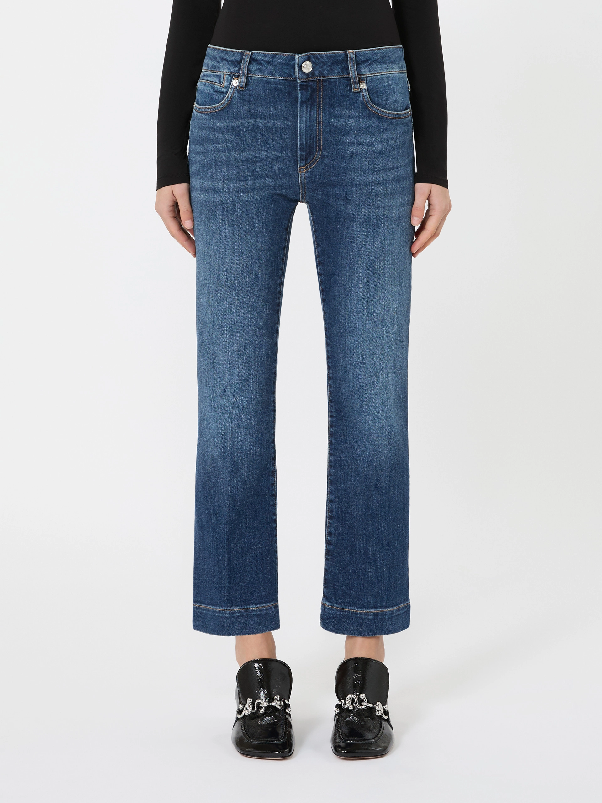Pantalone perfect mini flare a vita bassa - BLU MARINO - Sportmax - 2