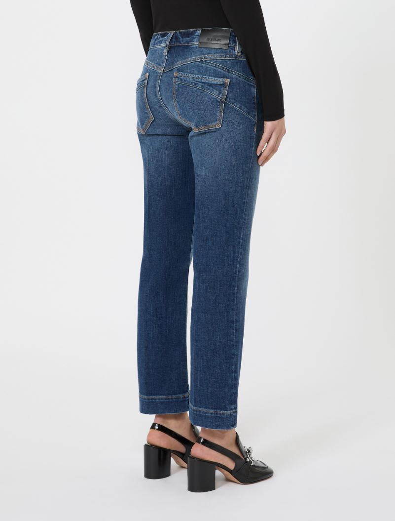 Perfect-fit low-rise mini flare trousers - ULTRAMARINE - Sportmax - 3