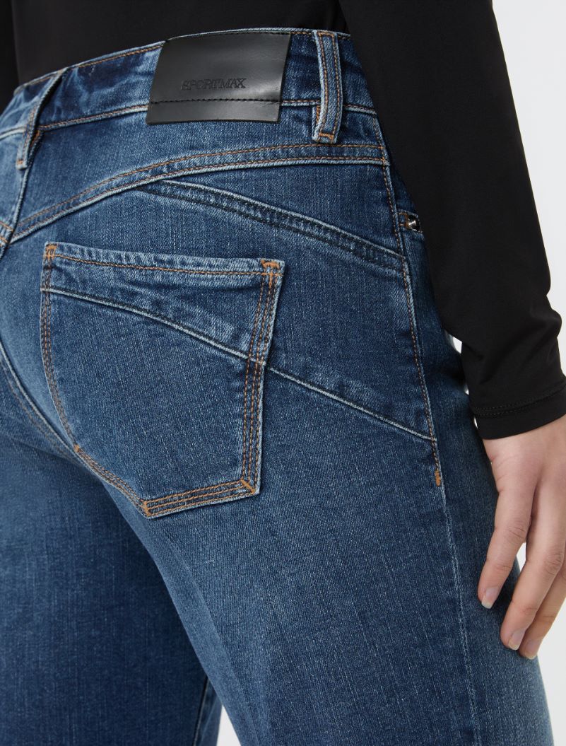 Perfect-fit low-rise mini flare trousers - ULTRAMARINE - Sportmax - 5