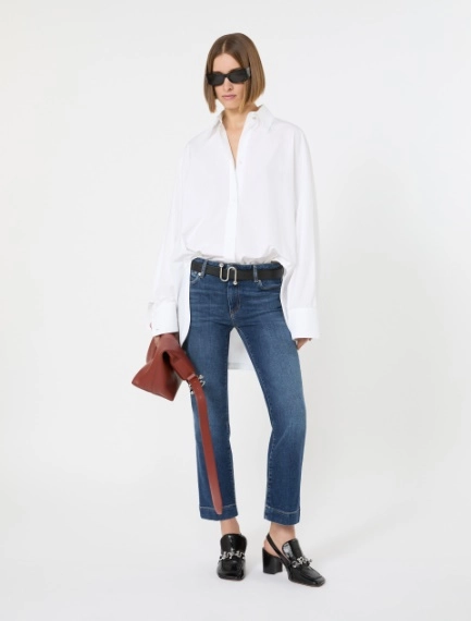 Pantalone perfect mini flare a vita bassa - BLU MARINO - Sportmax - 1