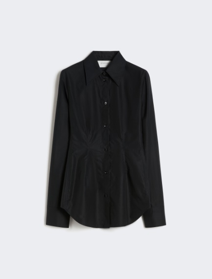 Slim-fit poplin shirt - BLACK - Sportmax - 7