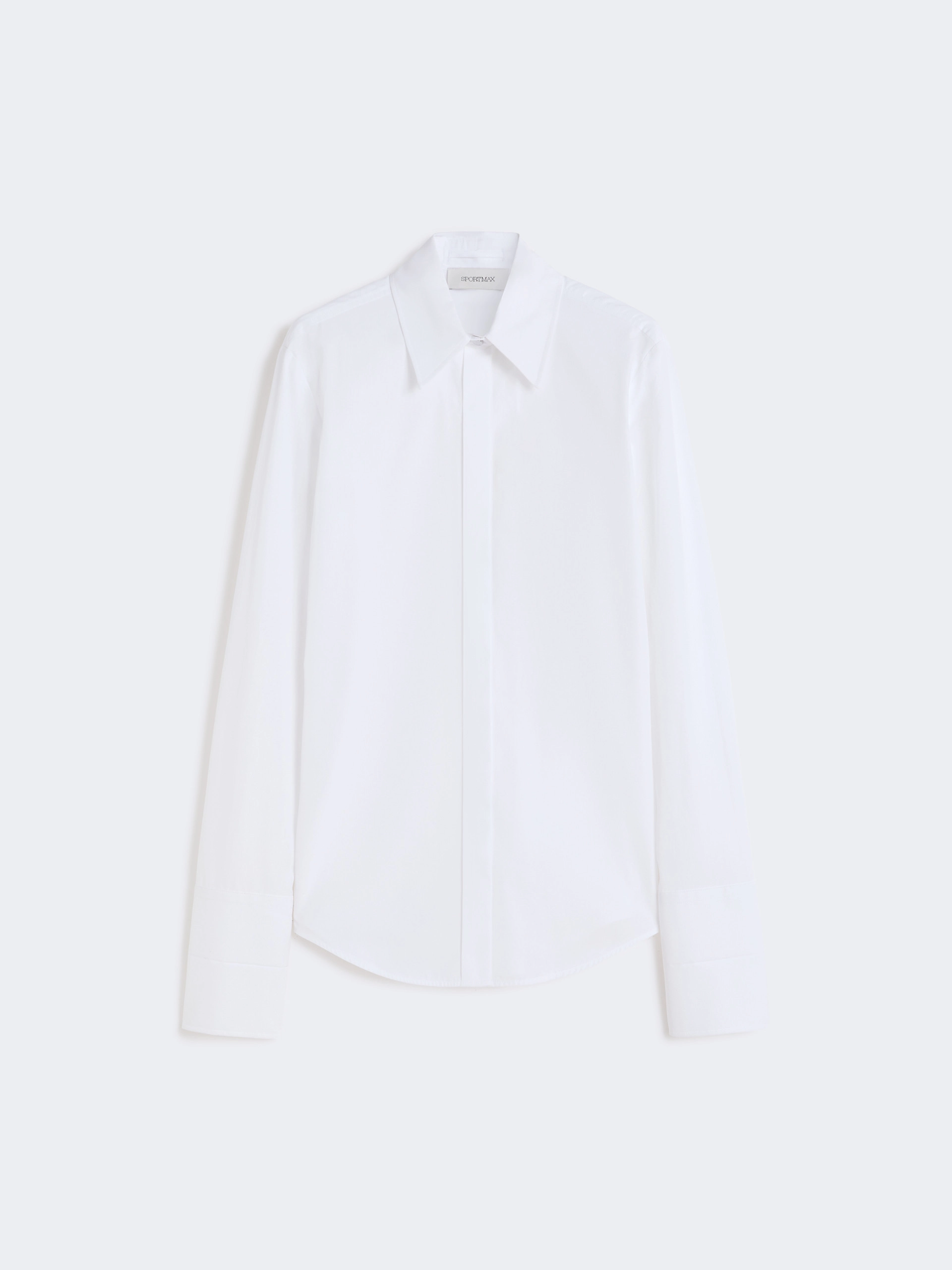Cotton poplin shirt - OPTICAL WHITE - Sportmax - 6