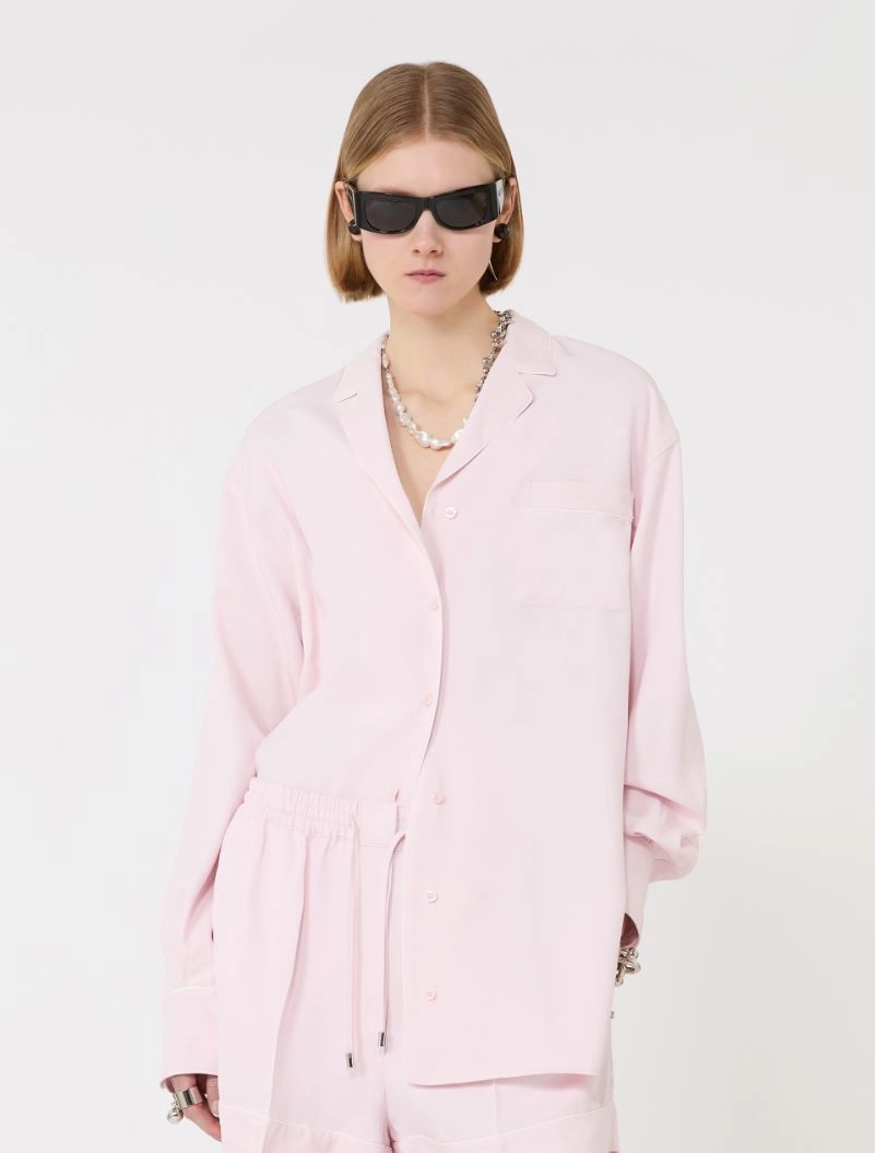 Satin overshirt - PINK - Sportmax - 4