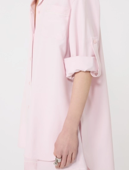 Satin overshirt - PINK - Sportmax - 5