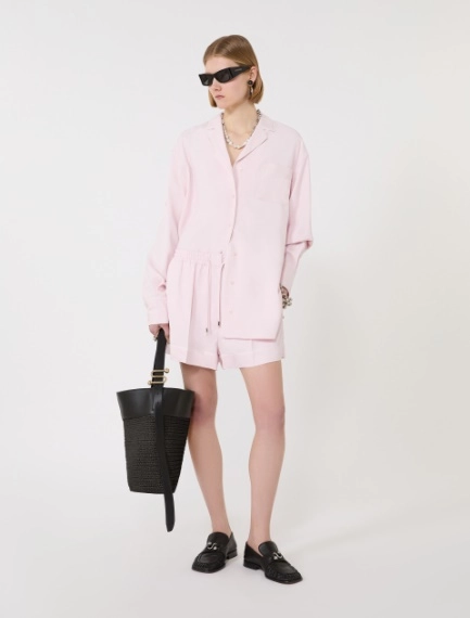 Satin overshirt - PINK - Sportmax - 1