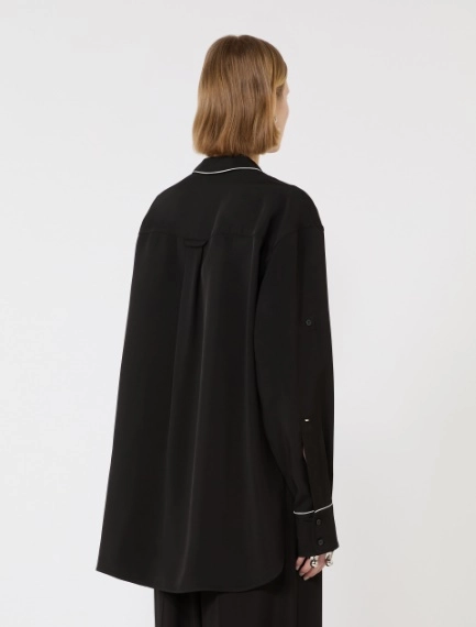 Satin overshirt - BLACK - Sportmax - 3