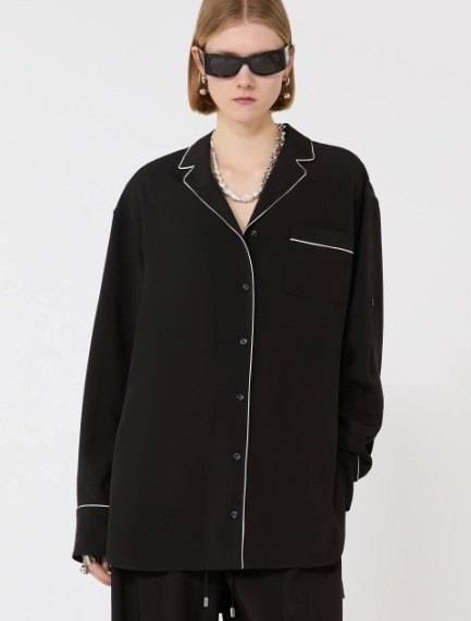 Surchemise en satin - NOIR - Sportmax