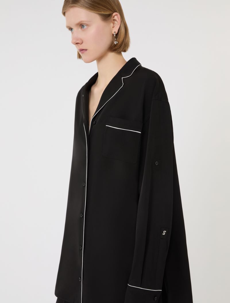Satin overshirt - BLACK - Sportmax - 5