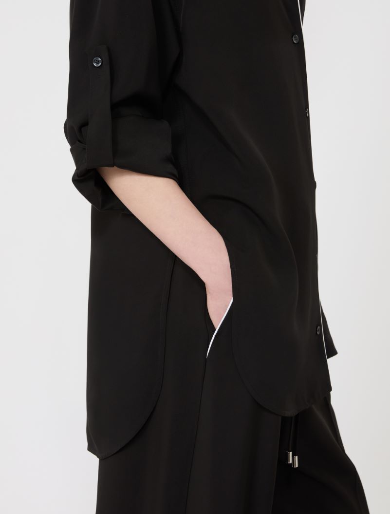 Satin overshirt - BLACK - Sportmax - 6