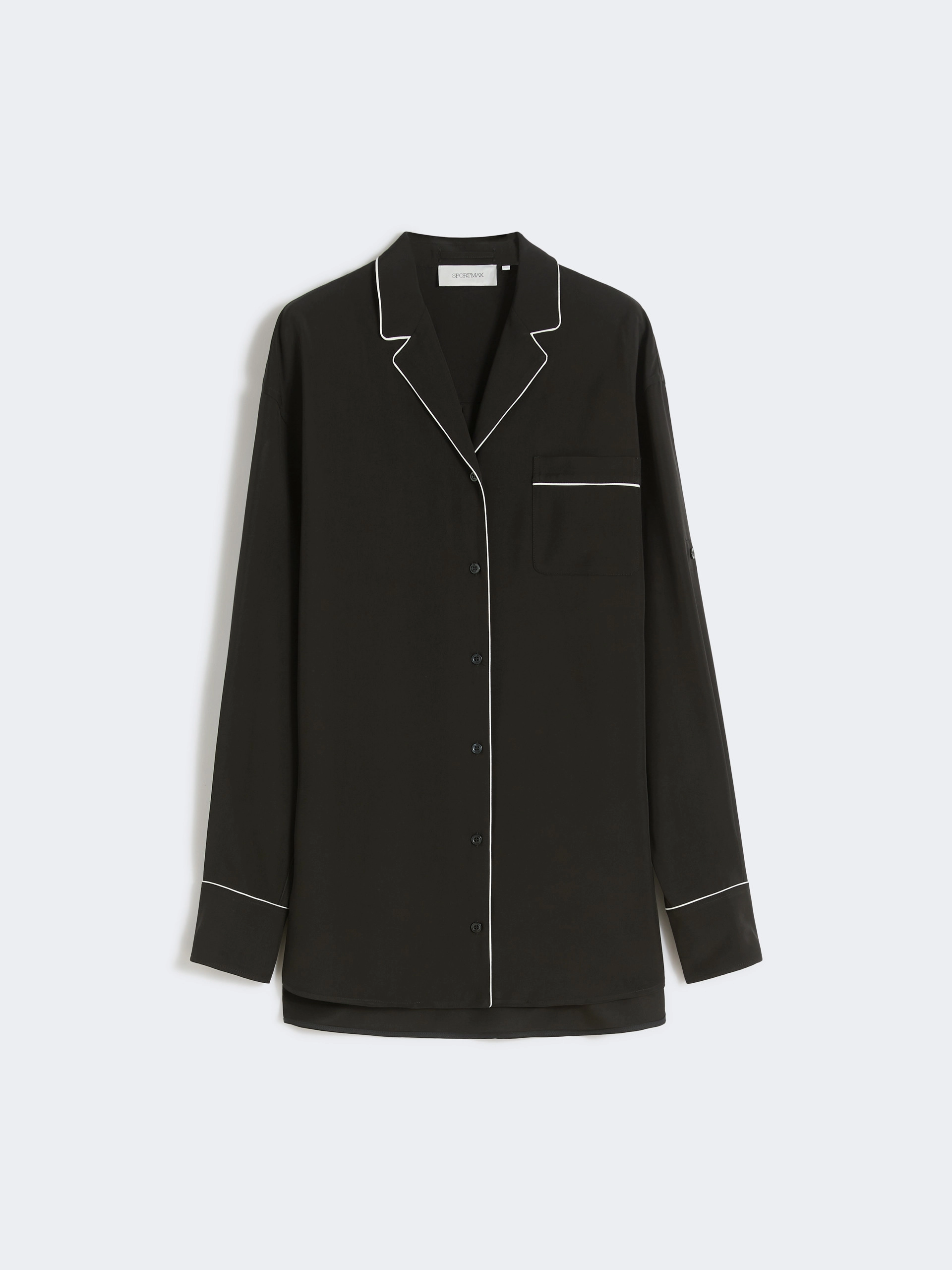 Satin overshirt - BLACK - Sportmax - 7