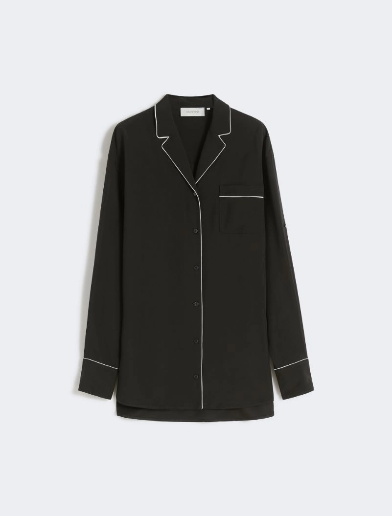 Satin overshirt - BLACK - Sportmax - 8