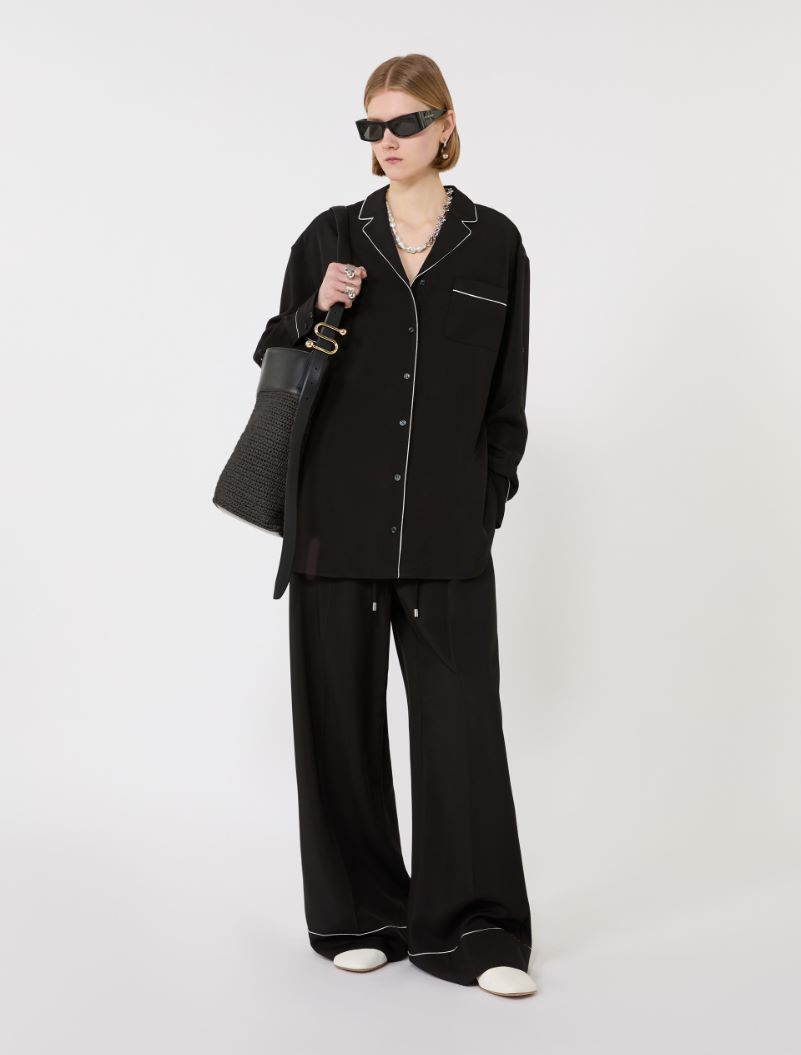 Satin overshirt - BLACK - Sportmax