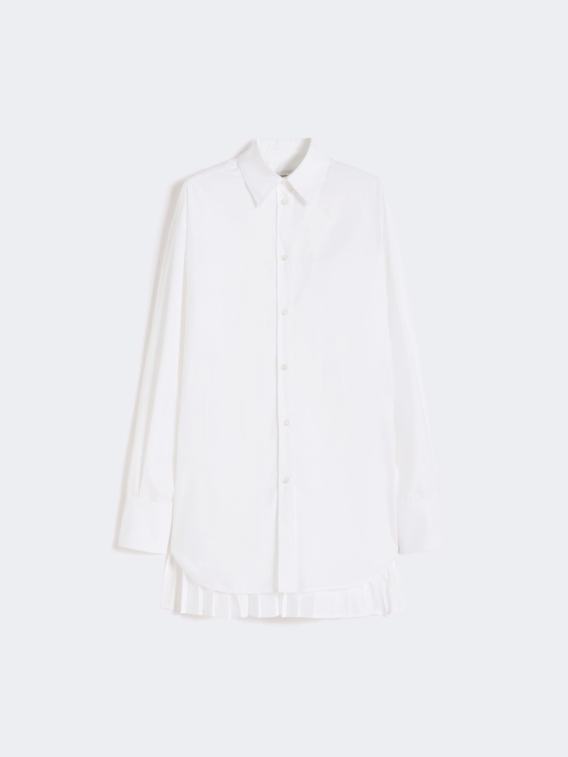 Overshirt with plissé-pleated detail - OPTICAL WHITE - Sportmax - 6