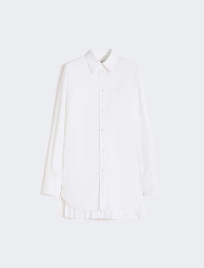 Overshirt with plissé-pleated detail - OPTICAL WHITE - Sportmax - 6