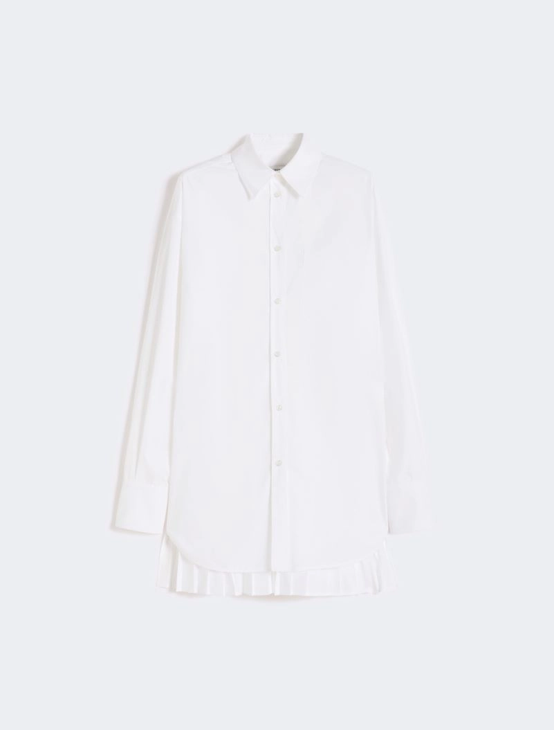 Overshirt with plissé-pleated detail - OPTICAL WHITE - Sportmax - 7