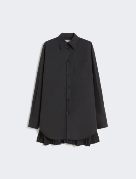 Over shirt con dettaglio plissé - NERO - Sportmax - 7