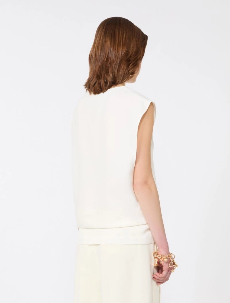 Double-layer satin top - MILK - Sportmax - 3