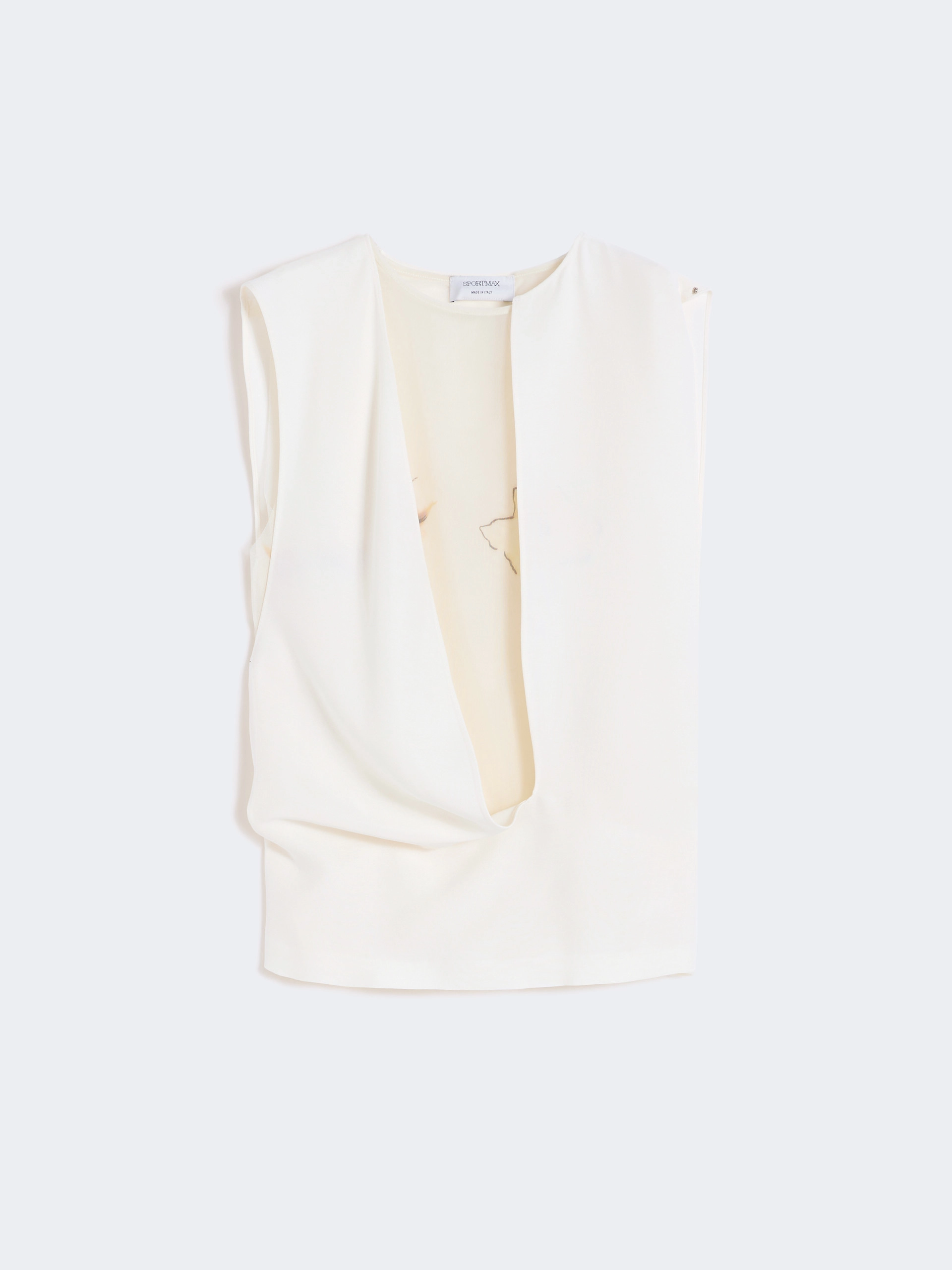 Double-layer satin top - MILK - Sportmax - 6