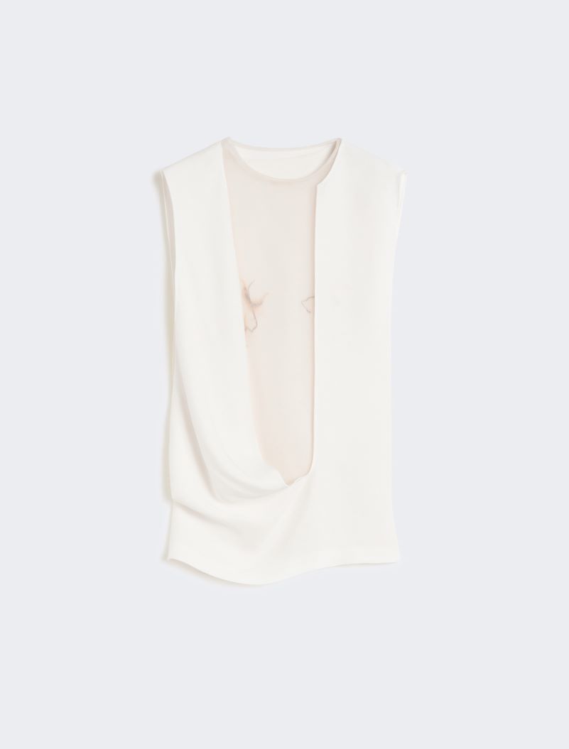 Double-layer satin top - MILK - Sportmax - 7