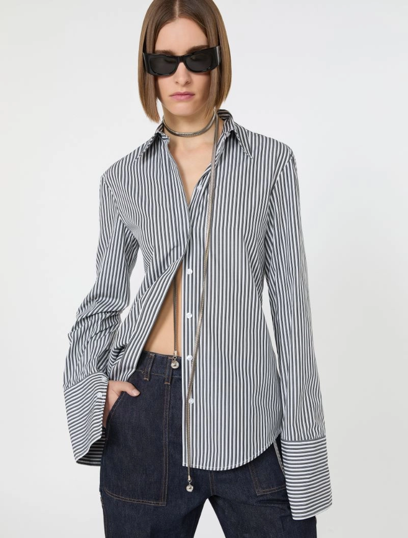 Cotton shirt - BLACK - Sportmax - 4