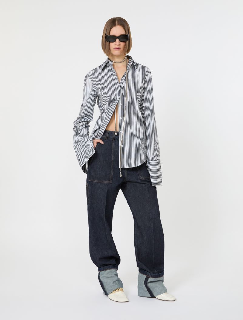 Cotton shirt - BLACK - Sportmax