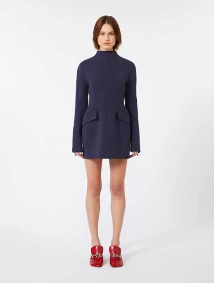 Short, contoured gabardine dress  - MIDNIGHTBLUE - Sportmax - 2