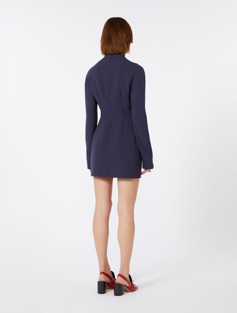 Abito corto sagomato in gabardina - BLU NOTTE - Sportmax - 3